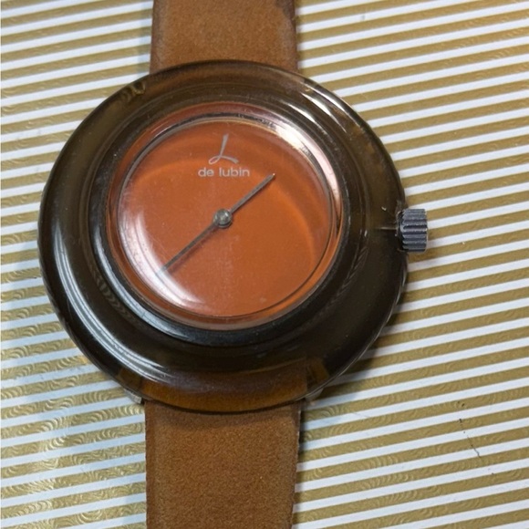 Orange and Brown Wearable Watch - Picture 1 of 7